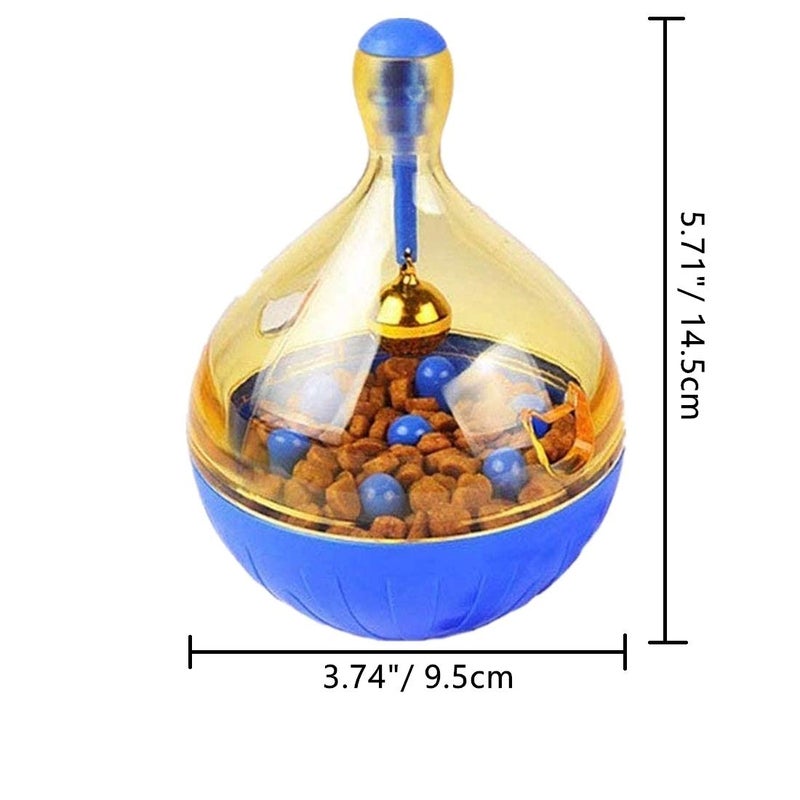 Litewoo Parrot Foraging Toys Tumbler Ball with Bell, Intelligence Train Interactive Puzzle Treat Tumbler Ball for Bird Parrot Budgie Parakeet Cockatiel Cockatoo - Image 2